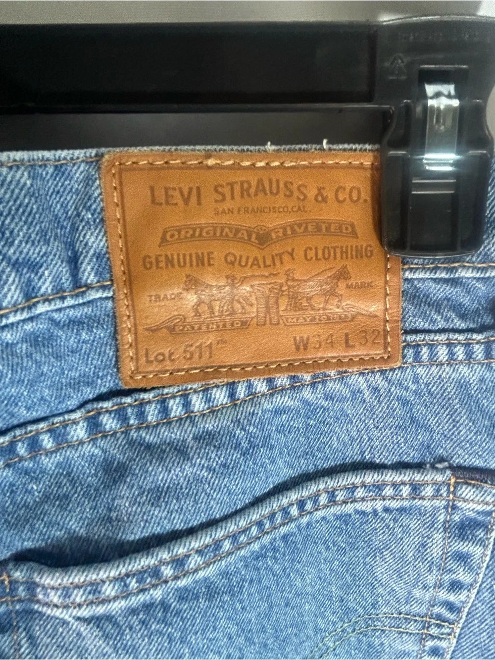 Levi's Light Blue Distressed Boyfriend Jeans